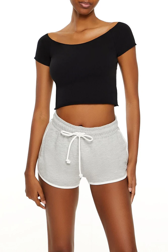 Boat Neck Crop Top