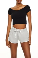 Boat Neck Crop Top