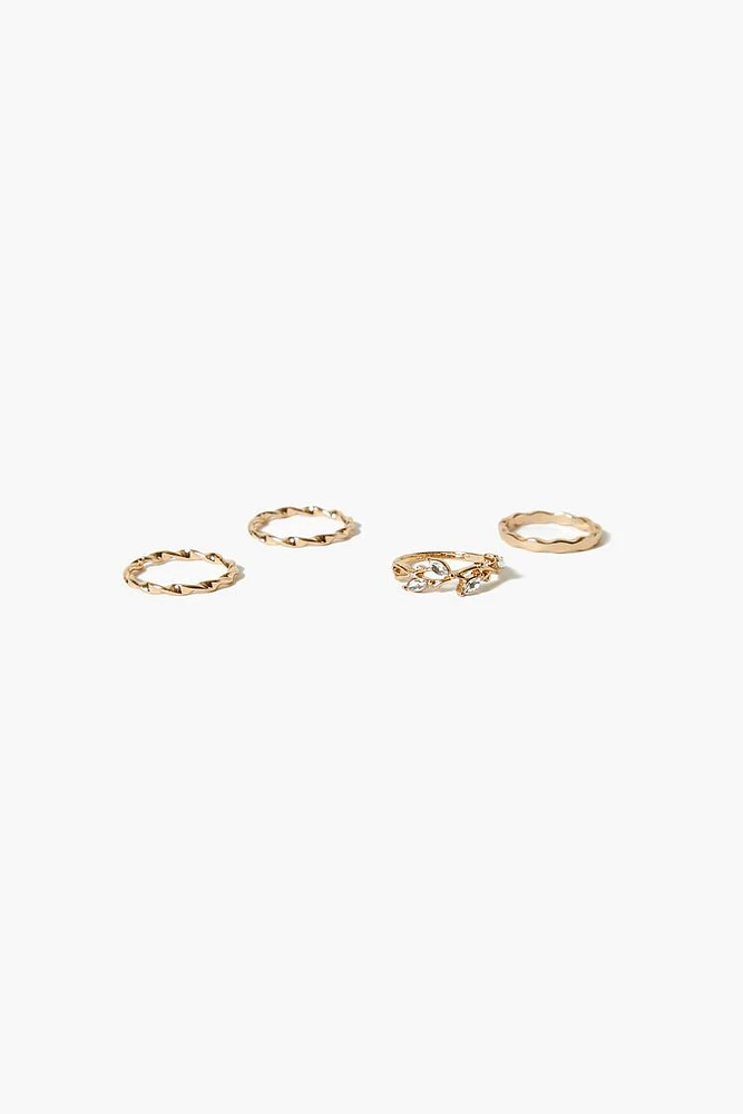 Twisted Vine Ring Set