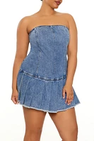 Plus Denim Mini Dress