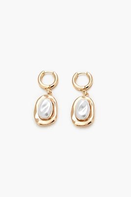 Faux Pearl Drop Earrings