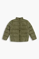 Girls Funnel Neck Puffer Jacket (Kids)