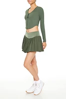 Active Pleated Flare Skort