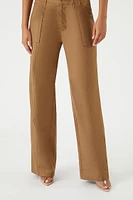 High-Rise Straight-Leg Pants