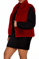 Plus Faux Fur Vest