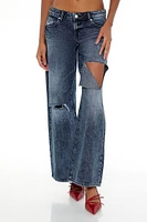 Destroyed Low-Rise Baggy Jeans