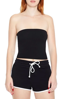 Cropped Cotton-Blend Tube Top