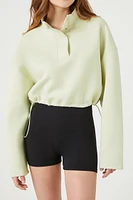 Scuba Knit Cropped Pullover