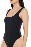 Square-Neck Thong Bodysuit