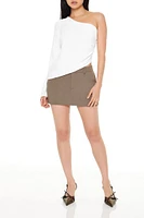 One-Shoulder Ruched Top