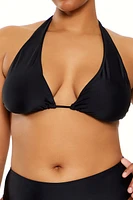 Plus Halter Bikini Top