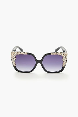 Faux Gem Cat-Eye Sunglasses