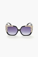 Faux Gem Cat-Eye Sunglasses