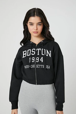 Fleece Boston Zip-Up Hoodie