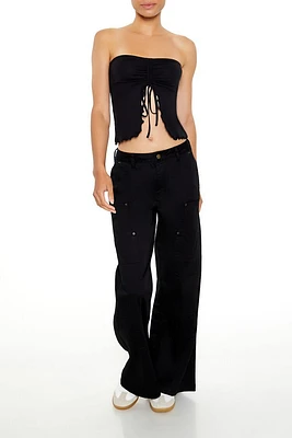 Mid-Rise Wide-Leg Pants