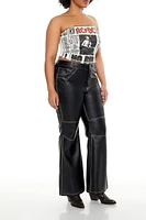 Plus Faux Leather High-Rise Pants