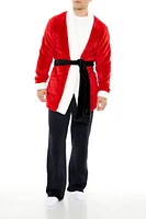 Plush Santa Tie-Waist Robe