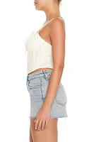 Crochet Bustier Cropped Cami
