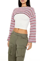 Striped Shrug Sweater