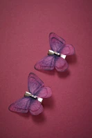 Betsey Johnson Butterfly Hair Clips Set