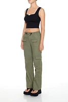 Toggle Drawstring Cargo Pants