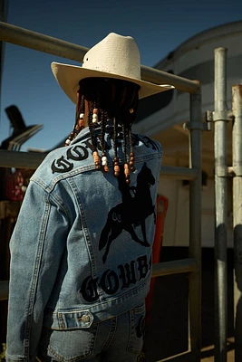 Girls Compton Cowboys Denim Jacket (Kids)