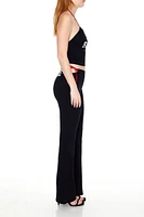 Cutout Side-Tie State Pants
