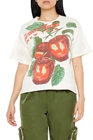 Farmers Market Apple Cropped Graphic Tee