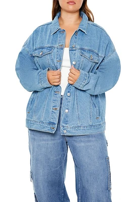 Plus Denim Trucker Jacket