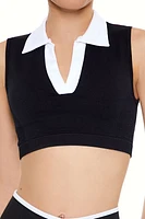 Active Seamless Two-Tone Crop Top