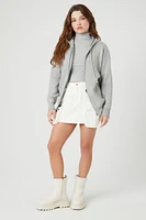 Hooded Zip-Up Sweater