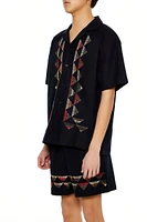 Geo Embroidered Shirt