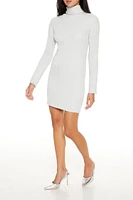 Turtleneck Mini Sweater Dress
