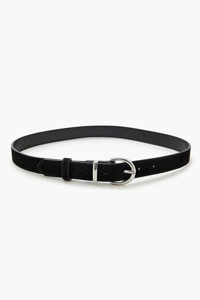 D-Ring Faux Leather Belt