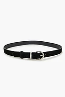 D-Ring Faux Leather Belt