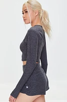 Active Thumbhole Crop Top