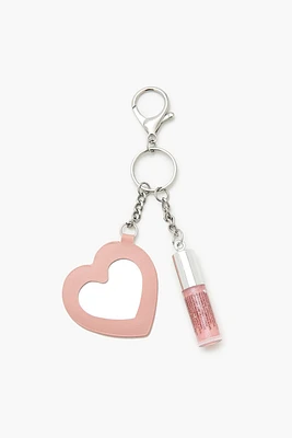 Mirror & Lip Gloss Keychain