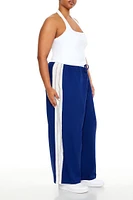 Plus Striped Wide-Leg Pants