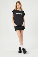 Stay Wild Cap-Sleeve Tee