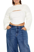 Plus Bolero Shrug Sweater