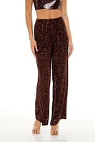 Sequin Velvet High-Rise Pants