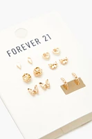 Butterfly Stud & Hoop Earring Set