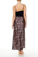 Leopard Combo Maxi Slip Dress