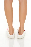 Plush Strawberry House Slippers