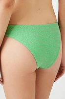 Shimmer Cheeky Mid-Rise Bikini Bottoms