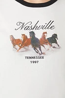 Embroidered Nashville Ringer Tee