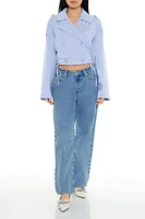 Double-Breasted Cropped Trench Coat