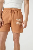 Los Angeles Graphic Drawstring Shorts