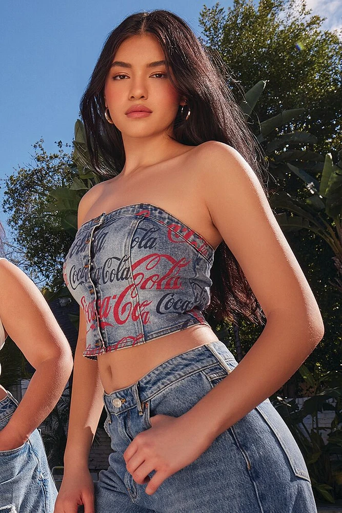 Coca-Cola Denim Tube Top