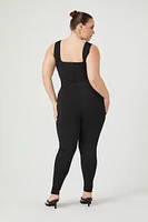 Plus Fitted Tank Jumpsuit